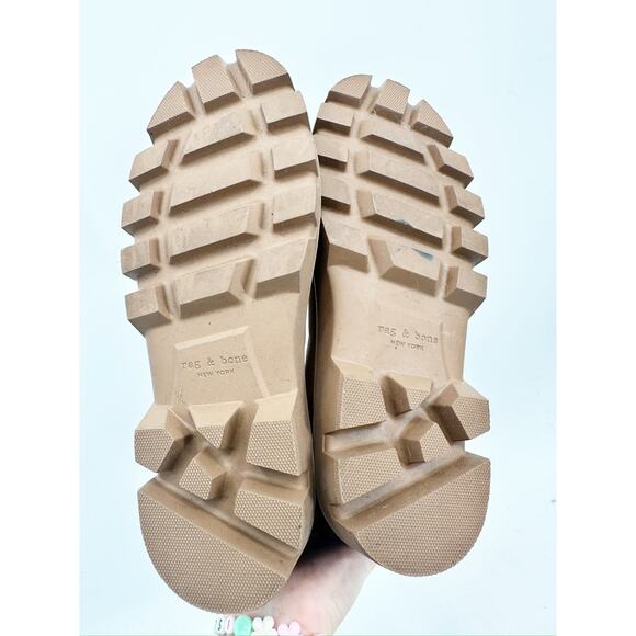 Rag & Bone Quest Tan Suede Leather Chelsea Boots Size 35 - Picture 6 of 7